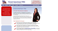 Desktop Screenshot of greatamericantitle.com