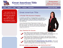 Tablet Screenshot of greatamericantitle.com